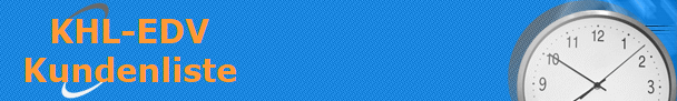 KHL-EDV
Kundenliste